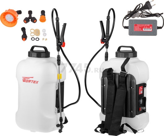 Опрыскиватель ранцевый аккумуляторный WORTEX KS 1690 Li SET (KS1690Li0029) - Фото 5