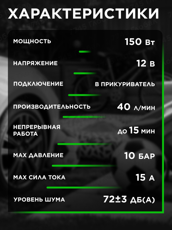 Компрессор автомобильный ECO AE-015-3 - Фото 4
