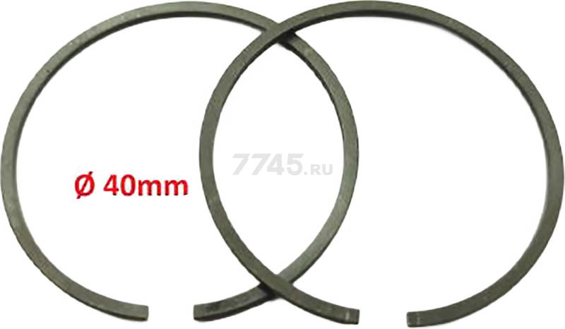 Кольца поршневые для мотопомпы 40 мм ECO 1E40F-6 к WP-153C (WP-153C-B123)