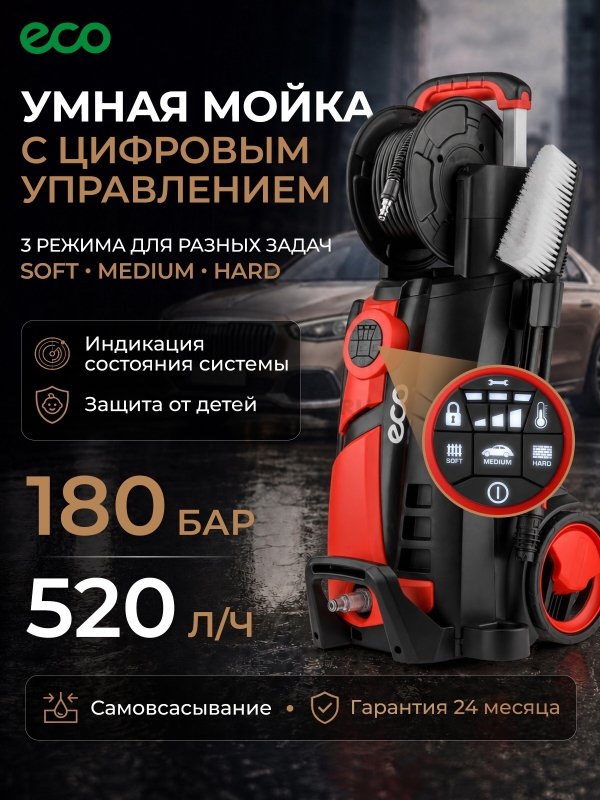 Мойка высокого давления ECO HPW-1860RSD (HPW1860RSD01)