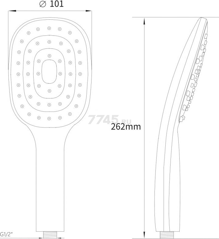 Лейка для душа A-FIVE A5-014 - Фото 7