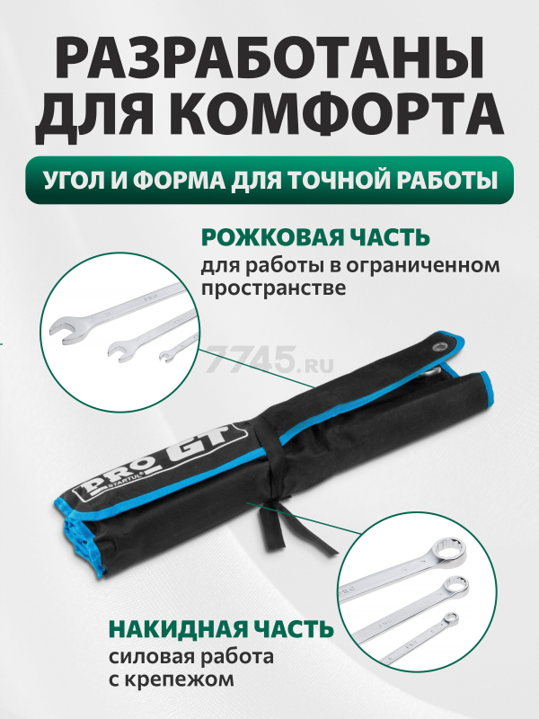 Набор ключей комбинированных 6-32 мм 25 предметов PRO STARTUL GT (PRO-81025) - Фото 2