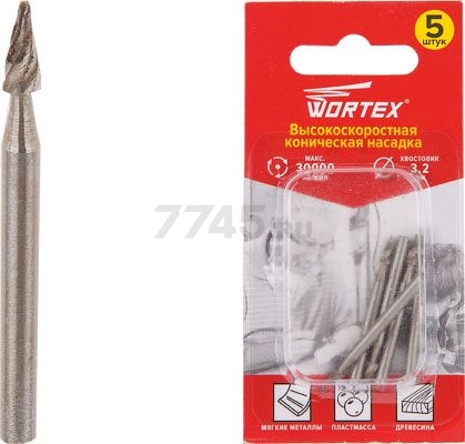 Насадка для гравера гравировальная 3,2 мм WORTEX 5 штук (ETAK3203218)