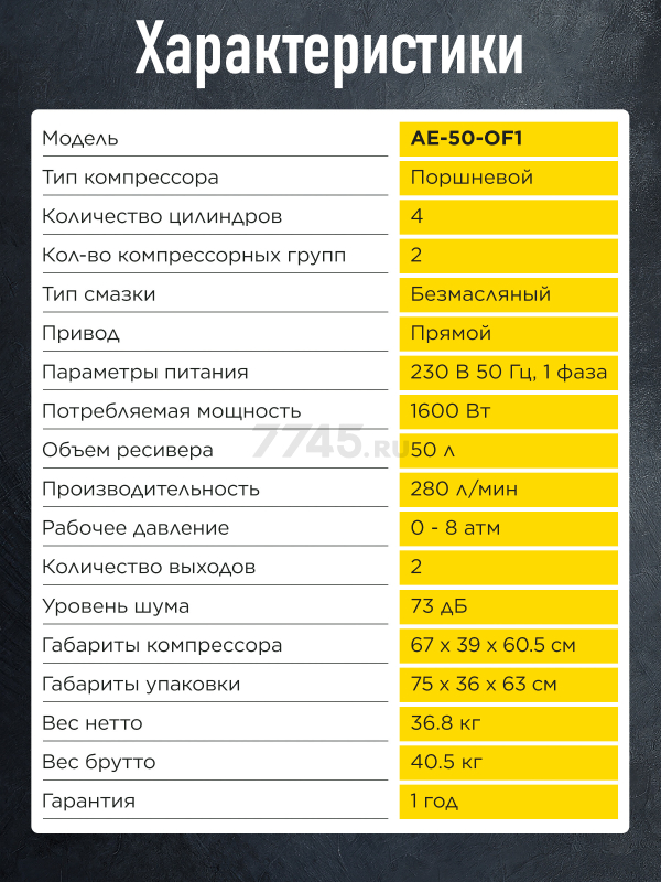 Компрессор ECO AE-50-OF1 - Фото 9