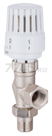 Кран вентильный для радиатора 1/2" осевой с термоголовой AV ENGINEERING (AVE298612)