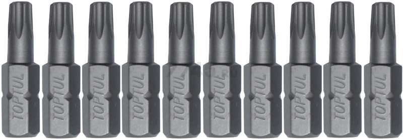 Бита для шуруповерта Torx T6 25 мм TOPTUL 10 штук (FSEA0806G)