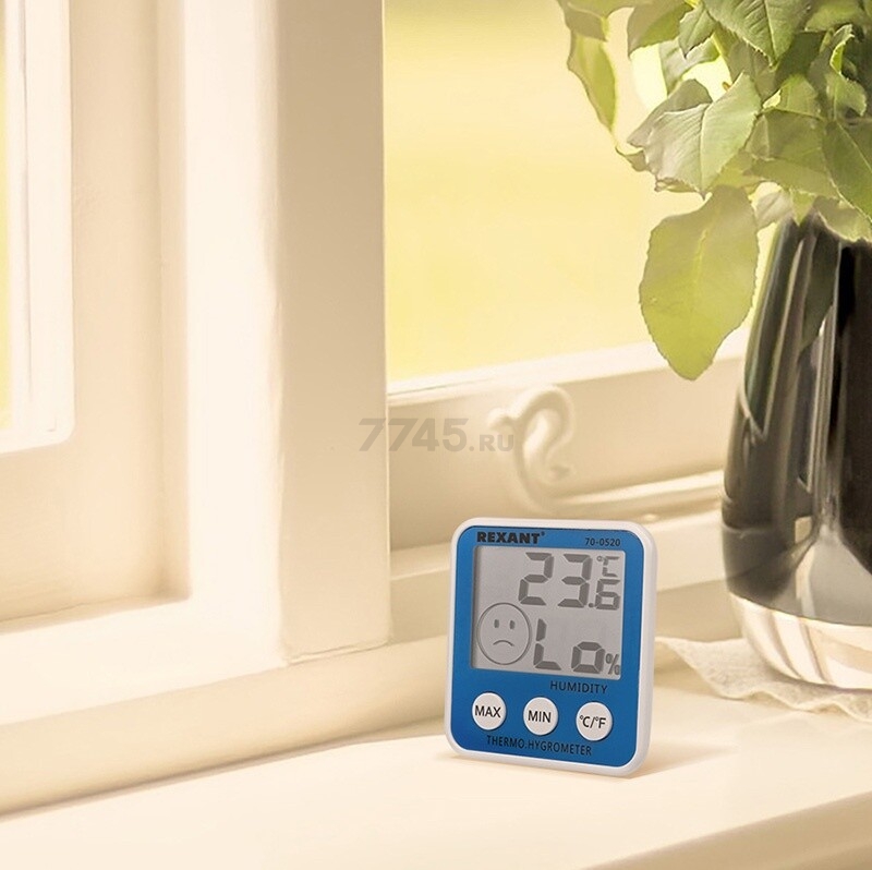 Термогигрометр электронный REXANT RX-108 (70-0520) - Фото 7