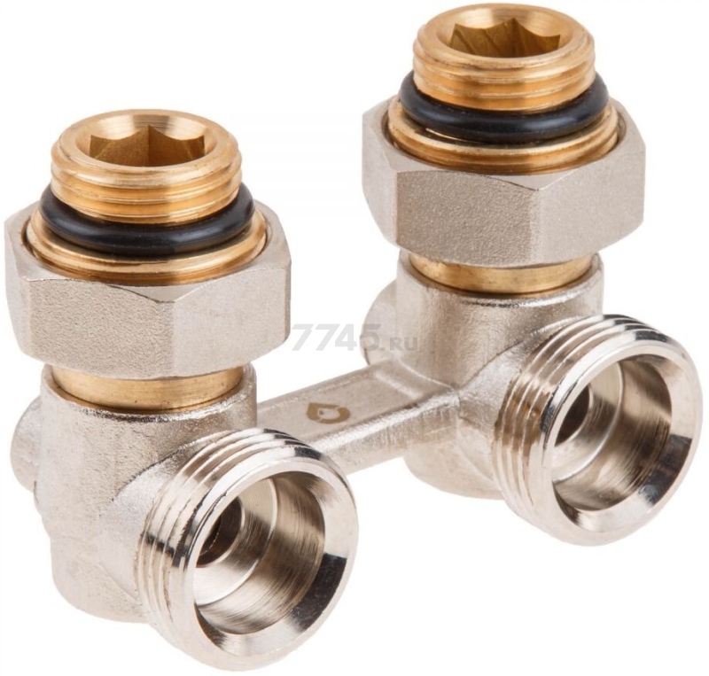 Узел нижнего подключения радиаторов 3/4" AV ENGINEERING шаровой (AVE289001) - Фото 3