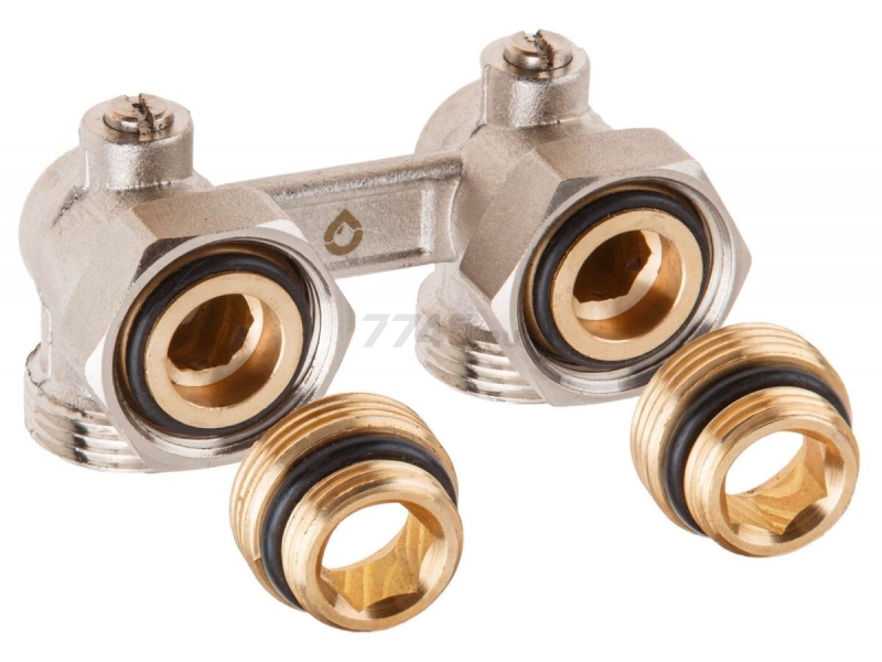 Узел нижнего подключения радиаторов 3/4" AV ENGINEERING шаровой (AVE289001) - Фото 4