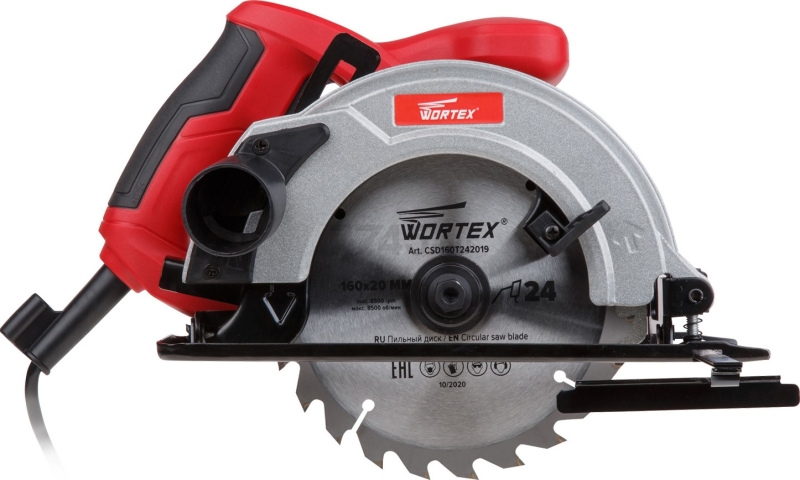 Пила циркулярная WORTEX CS 1612 (CS161200019) - Фото 6