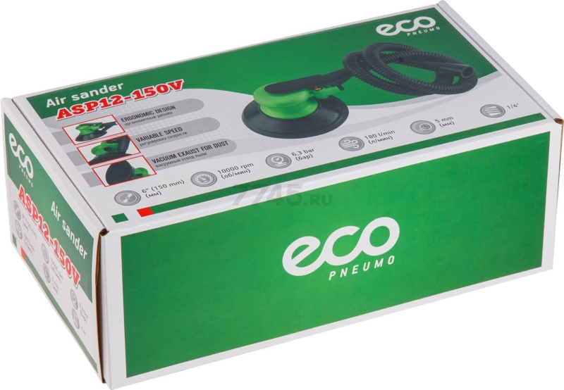 Пневмошлифмашина эксцентриковая ECO ASP12-150V - Фото 17