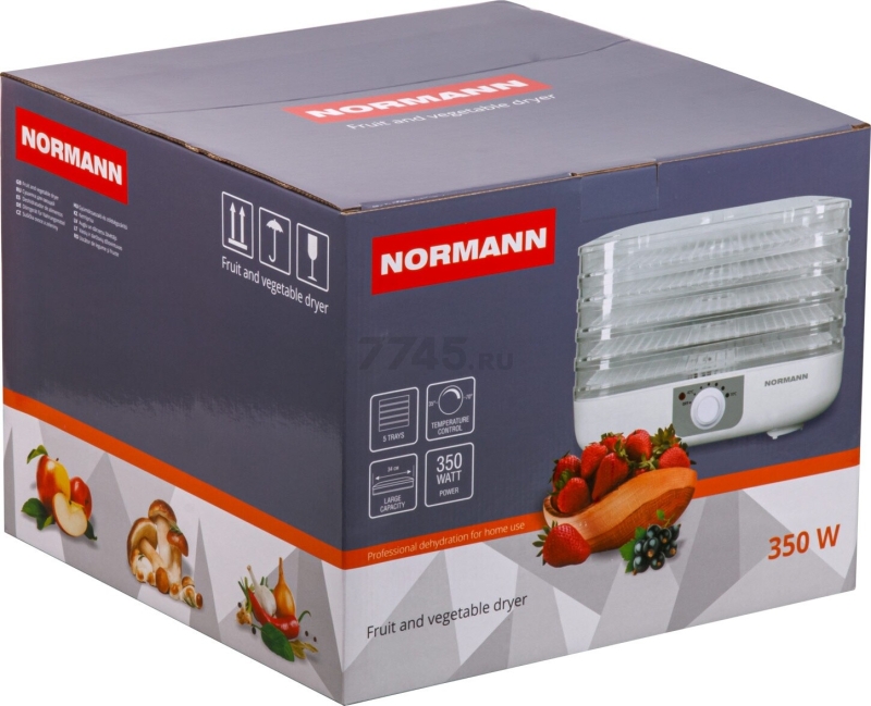 Сушилка для овощей и фруктов NORMANN AFD-903 - Фото 3
