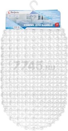 Коврик для ванной комнаты антискользящий 66х37 PERFECTO LINEA (22-683700) - Фото 10