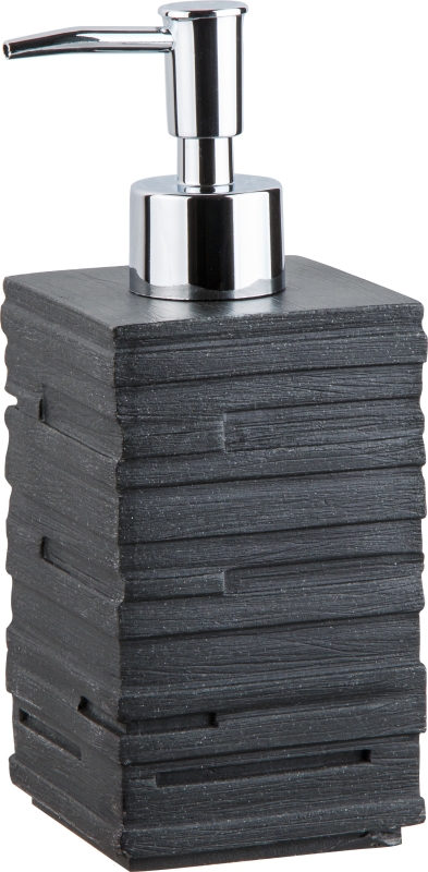 Дозатор для жидкого мыла PERFECTO LINEA Weathered Sand черный (35-151101) - Фото 4