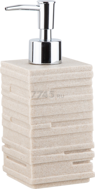 Дозатор для жидкого мыла PERFECTO LINEA Weathered Sand бежевый (35-151100) - Фото 4