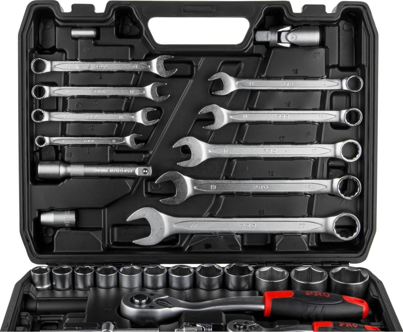 Набор инструментов 1/4", 1/2" 6 граней 82 предмета PRO STARTUL Stuttgart (PRO-082S) - Фото 4