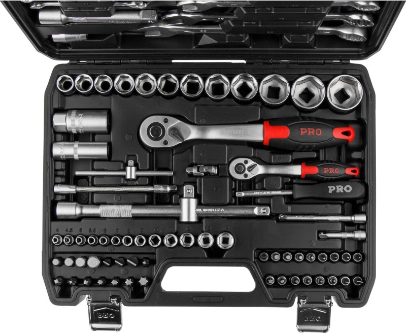 Набор инструментов 1/4", 1/2" 6 граней 82 предмета PRO STARTUL Stuttgart (PRO-082S) - Фото 5