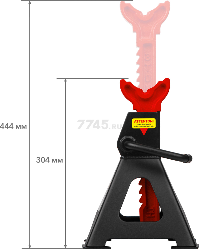 Опора автомобильная 3 т STARTUL Auto 2 штуки (ST8024-04) - Фото 9