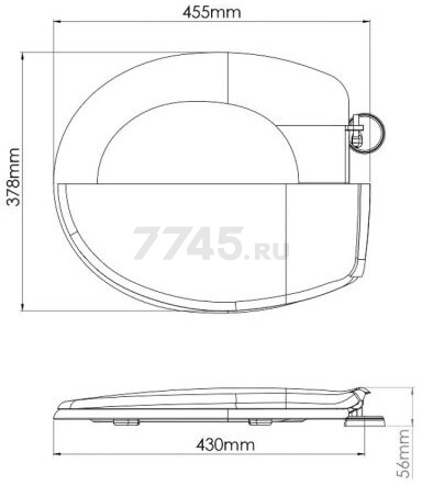 Сиденье для унитаза AV ENGINEERING King (AVE129716) - Фото 9