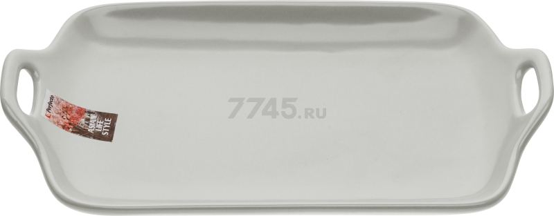 Блюдо керамическое прямоугольное PERFECTO LINEA Asian 29х17х4,5 см серый (17-102903)