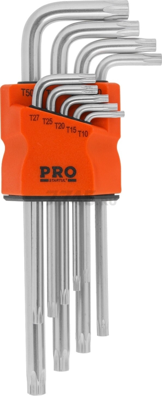 Набор ключей Torx T10H-T50H 9 предметов длинных PRO STARTUL (PRO-87109) - Фото 2