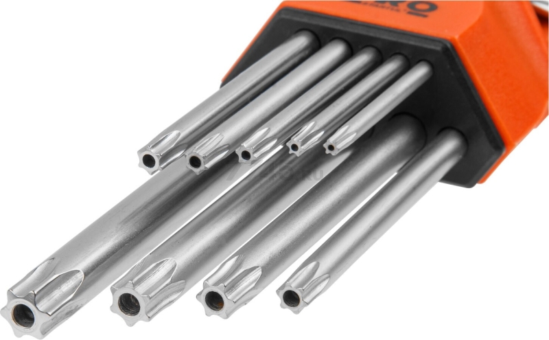 Набор ключей Torx T10H-T50H 9 предметов длинных PRO STARTUL (PRO-87109) - Фото 4