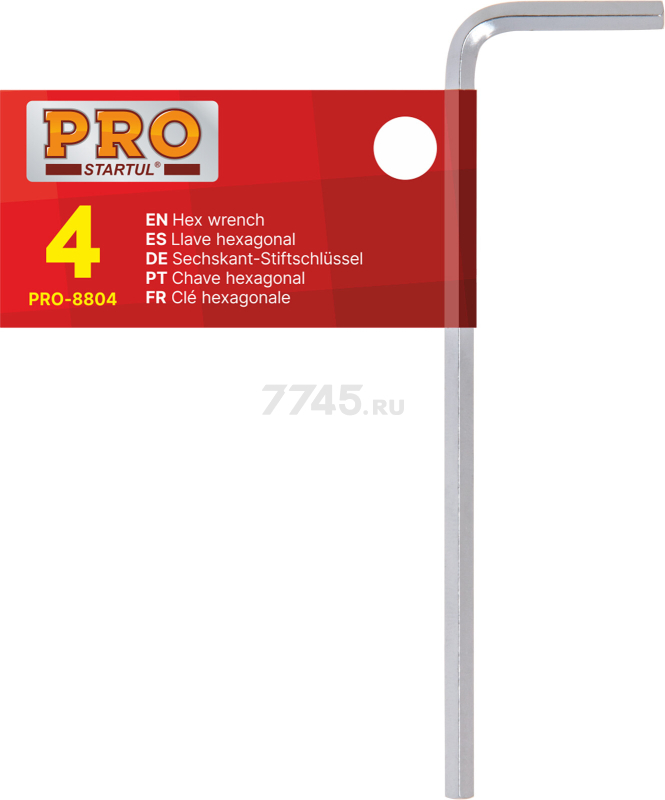 Ключ шестигранный 4 мм PRO STARTUL (PRO-8804)