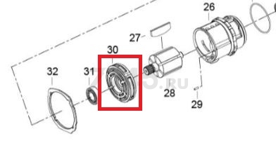 База ротора задняя для пневмогайковерта TOPTUL KAAJ3218 (HKBEI030001)