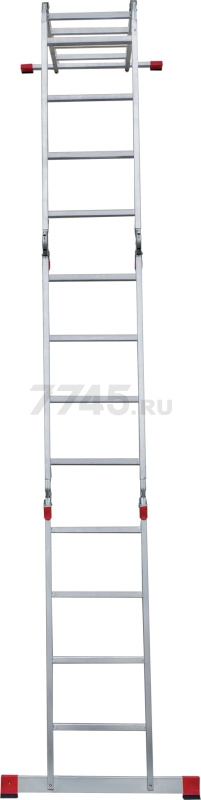 Лестница-трансформер алюминиевая 451 см НОВАЯ ВЫСОТА NV3320 (3320404) - Фото 13
