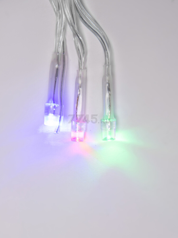 Гирлянда новогодняя светодиодная UNIEL ULD-E1906-180/DTK MULTI IP20 RAINBOW-2 Занавес фигурный Радуга 1,9х0,6 м 14 подвесов (UL-00001411) - Фото 4