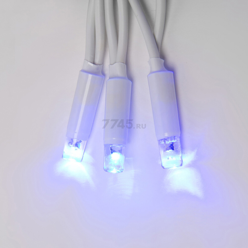 Гирлянда новогодняя светодиодная UNIEL ULD-S1000-120/DWA BLUE IP67 для улицы 10 м 120 диодов синий (07926) - Фото 3
