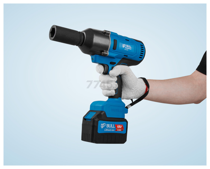 Гайковерт аккумуляторный ударный BULL SC 1801 XLTpro (0329177) - Фото 15