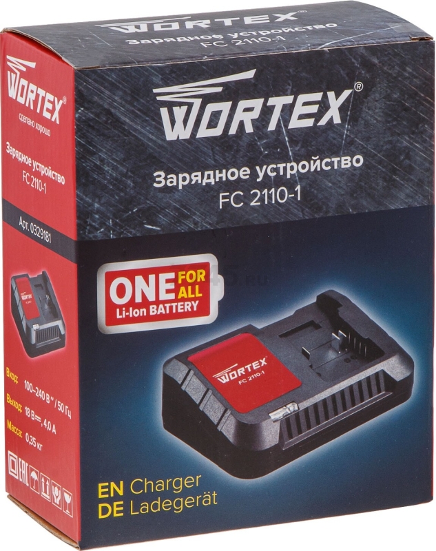 Зарядное устройство 18В WORTEX FC 2110-1 XLT (0329181) - Фото 4