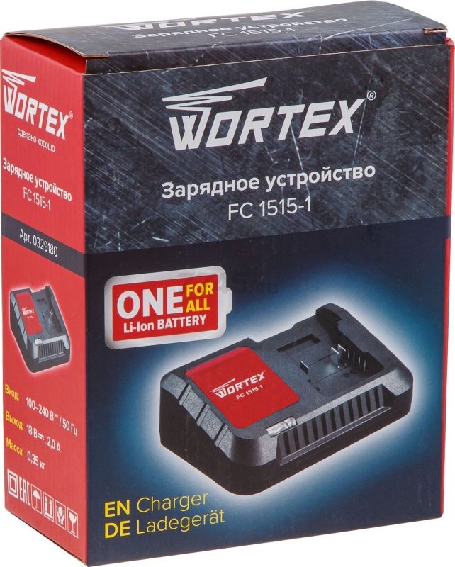 Зарядное устройство 18В WORTEX FC 1515-1 XLT (0329180) - Фото 4