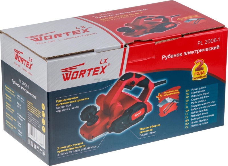 Электрорубанок WORTEX LX PL 2006-1 (0329088) - Фото 9