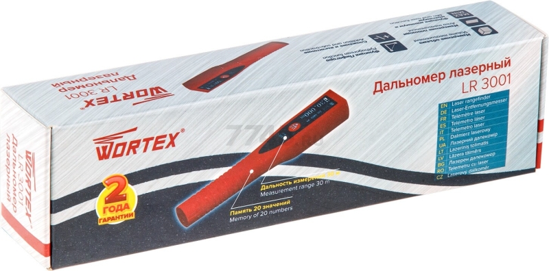 Дальномер лазерный WORTEX LR 3001 (0323133) - Фото 6
