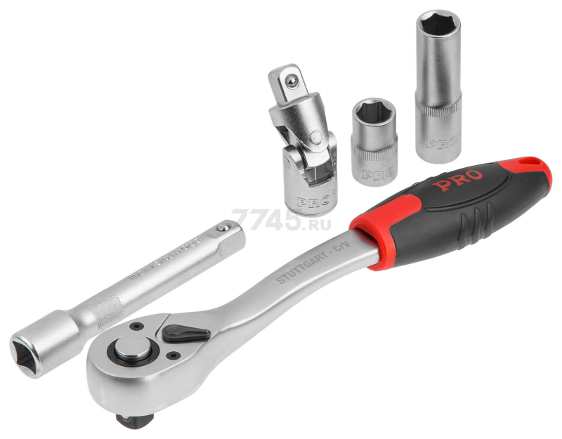 Набор инструментов 1/4", 1/2", 3/8" 6 граней 216 предметов PRO STARTUL Stuttgart (PRO-216S) - Фото 22