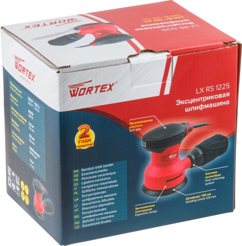 Шлифмашина эксцентриковая (орбитальная) WORTEX LX RS 1225 (0325159) - Фото 15