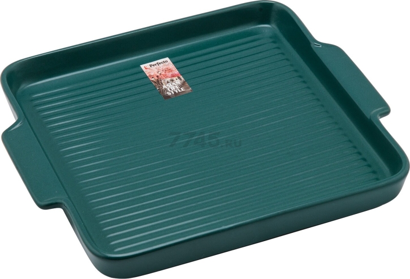 Блюдо керамическое квадратное PERFECTO LINEA Asian 24,5х21,5х2,3 см зеленый (17-124213)