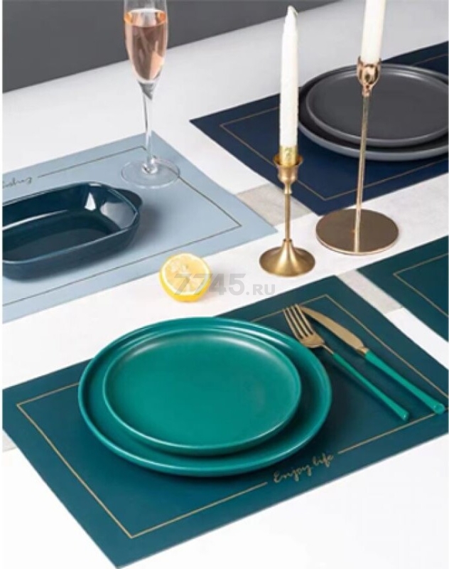 Тарелка керамическая обеденная PERFECTO LINEA Asian зеленый (17-132628) - Фото 5
