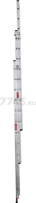 Лестница алюминиевая трехсекционная 796 см НОВАЯ ВЫСОТА NV323 (3230312) - Фото 6