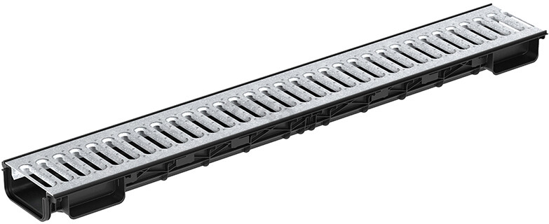 Лоток водоотводный 100 мм с решеткой ECOTECK Lite 100h56 (ДИ 14705000)