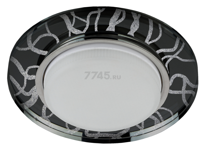 Точечный светильник под лампу GX53 ЭРА DK80 WH/BK белый/черный (Б0019575)