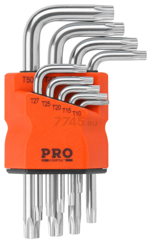 Набор ключей Torx T10H-T50H 9 предметов коротких PRO STARTUL (PRO-87209) - Фото 2