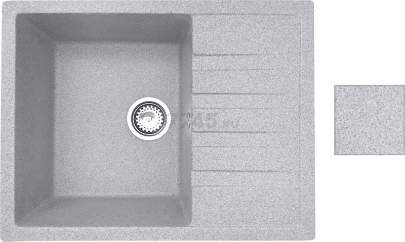 Мойка из искусственного камня AV ENGINEERING Best серый (AV650500BGRA) - Фото 14