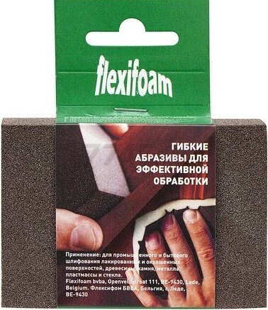 Губка абразивная 4-х сторонняя FLEXIFOAM Р80 Block ZF (14726)