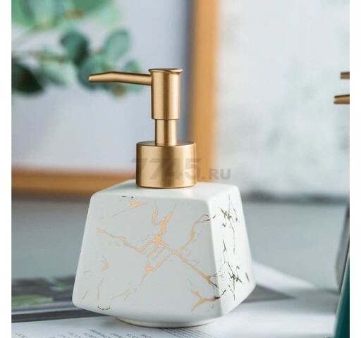 Дозатор для жидкого мыла PERFECTO LINEA Elegance белый (35-185132) - Фото 10