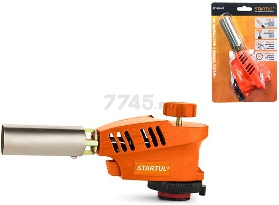 Горелка газовая STARTUL с пьезоподжигом (ST1560-03) - Фото 4