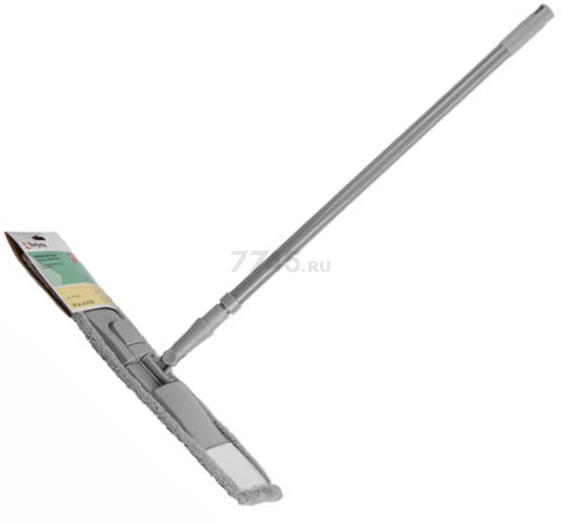 Швабра для пола PERFECTO LINEA Solid с насадкой из микрофибры серая (43-492024) - Фото 10