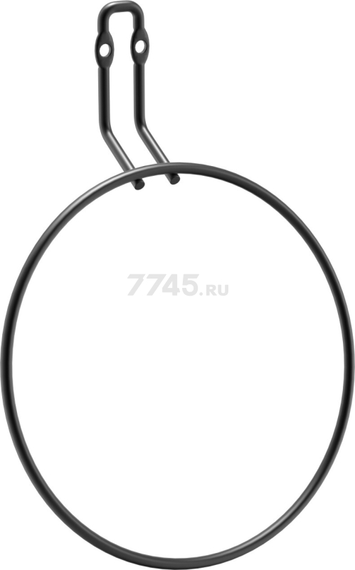 Держатель для полотенец FORA Fresh кольцо черный (FOR-FR011BL)